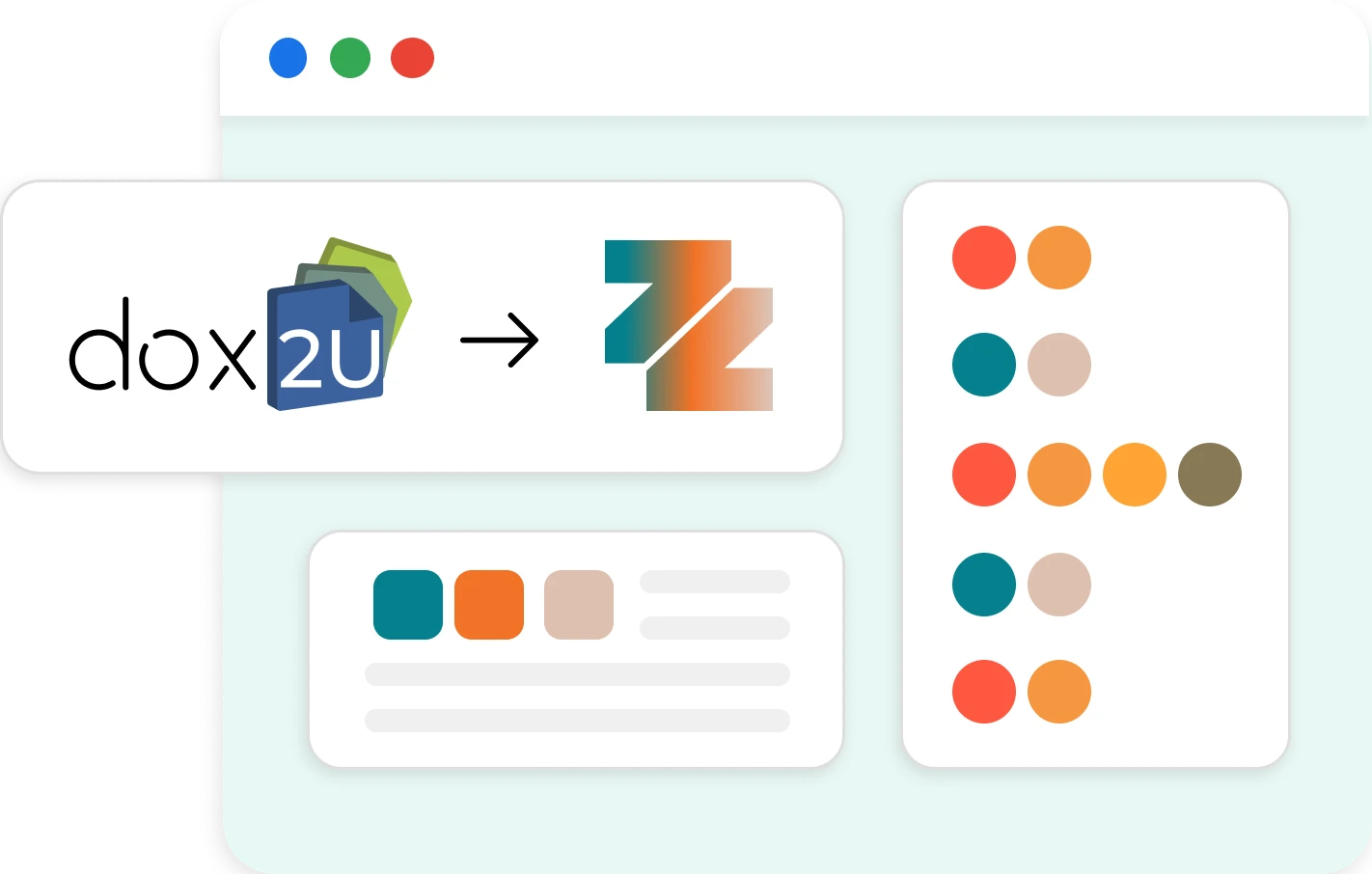 Secure guest sharing interface showing document access permissions and expiry date, with visual user badges for shared recipients.